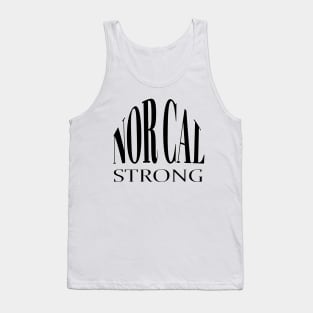 NOR CAL STRONG DESIGN #2 BLACK-WHITE BORDER Tank Top